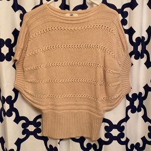 Tan shirt sleeve sweater